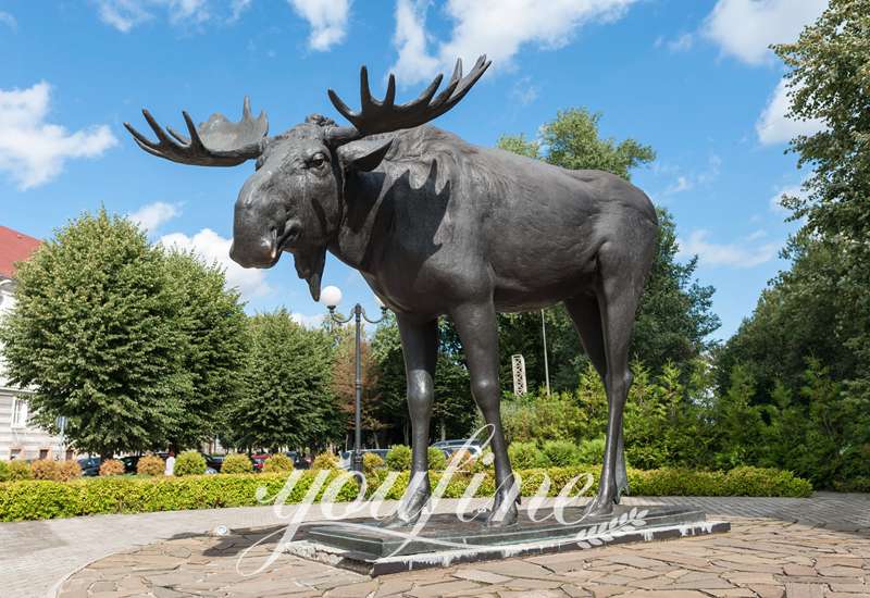 christmas moose statue-YouFine Sculpture