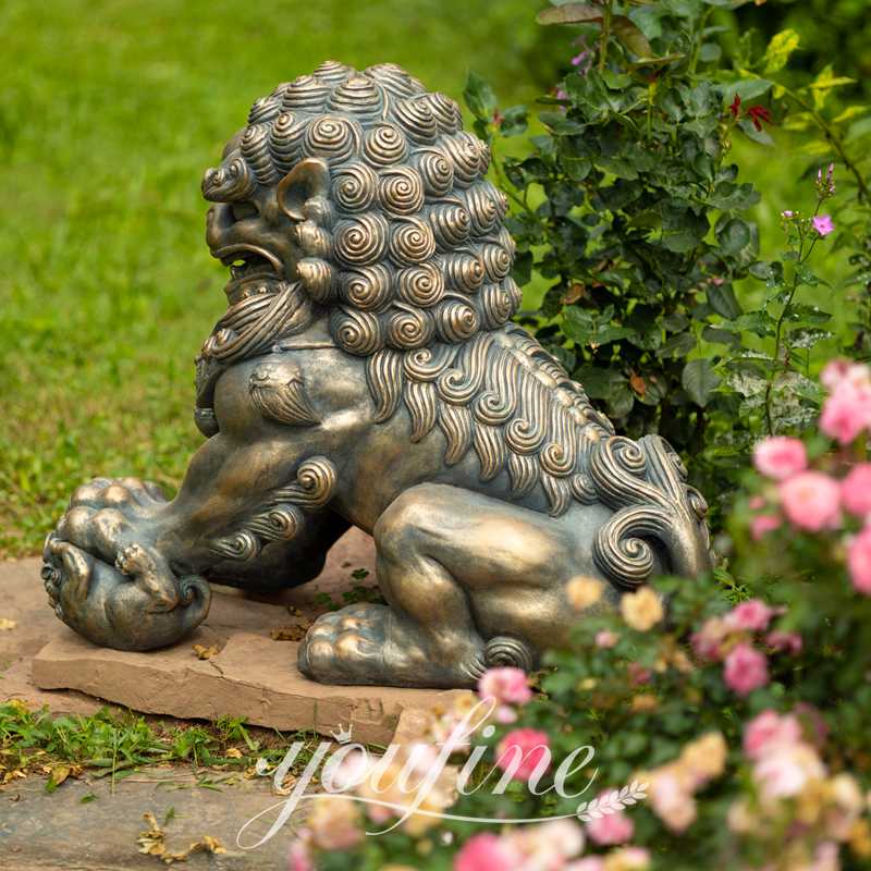garden foo dog statue-YouFine Sculpture