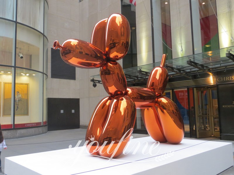 Balloon Dog Sculpture Animal Jeff Koons Art Replica CSS-17 - Fiberglass Statue - 5