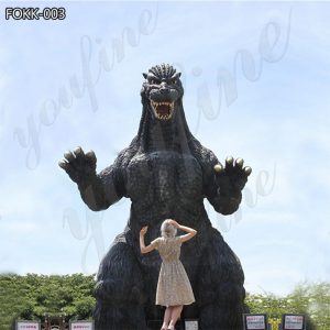 Fiberglass Giant Godzilla King Statue Figure Factory Supplier FOKK-003