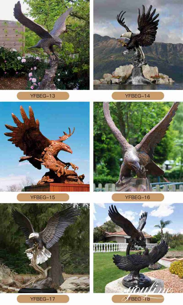 large outdoor eagles statue-YouFine Sculpture