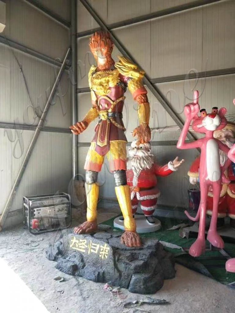 Fiberglass life-size Goku Statue in Park for Sale FOKK-005 - Fiberglass Statue - 7