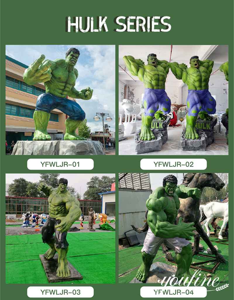 Large Marvel Avengers Incredible Hulk Man Statue for Sale BOK1-223 - Fiberglass Statue - 6