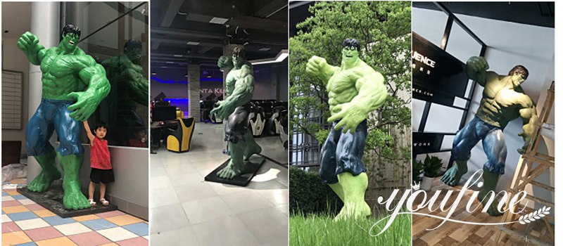 Large Marvel Avengers Incredible Hulk Man Statue for Sale BOK1-223 - Fiberglass Statue - 7