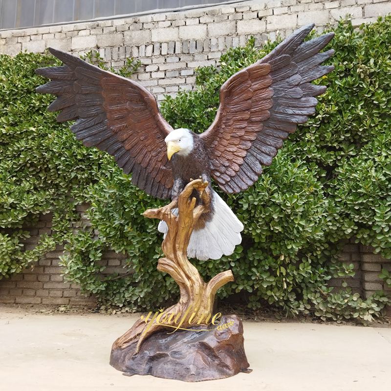 metal eagle sculpture art