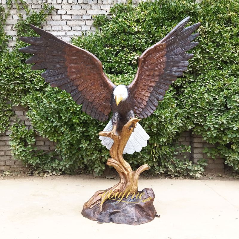 metal eagle sculpture