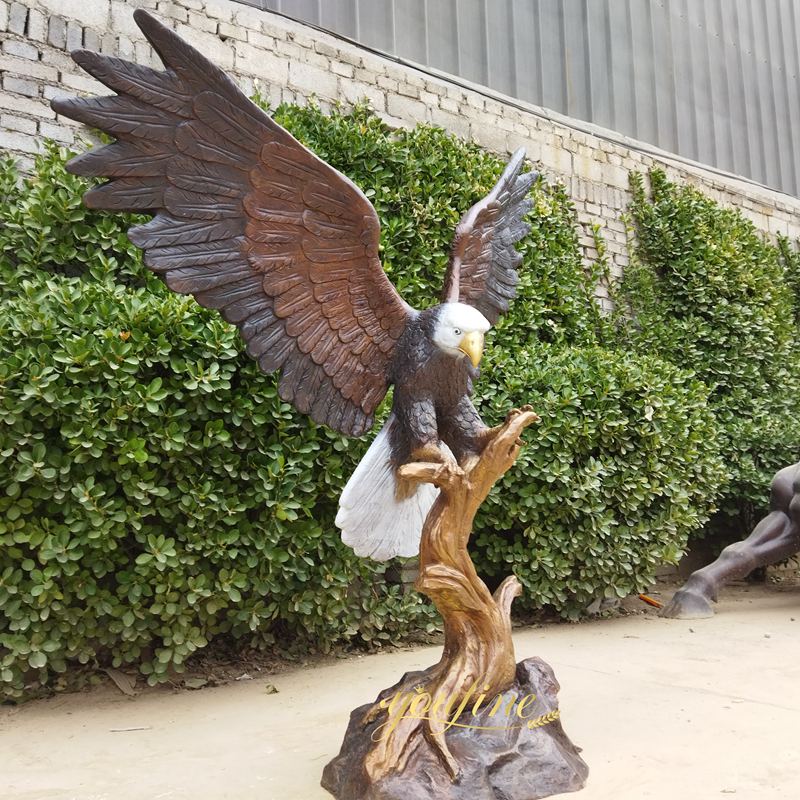 metal eagle statue