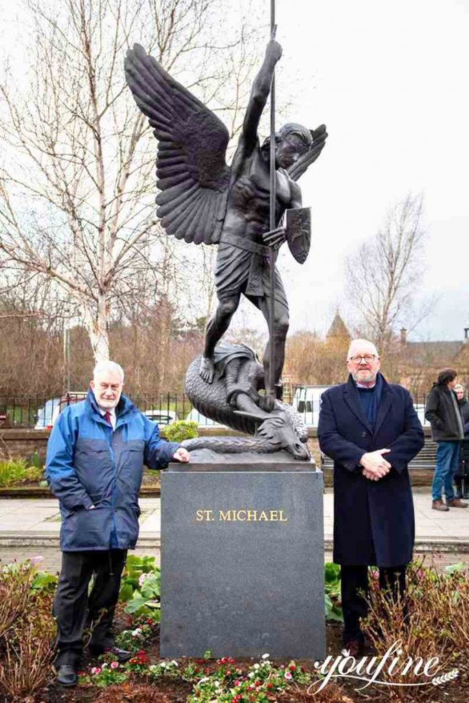 Bronze Famous St Michael Statue for Outdoor Garden for Sale BOK1-315 - Bronze Saint Sculpture - 16