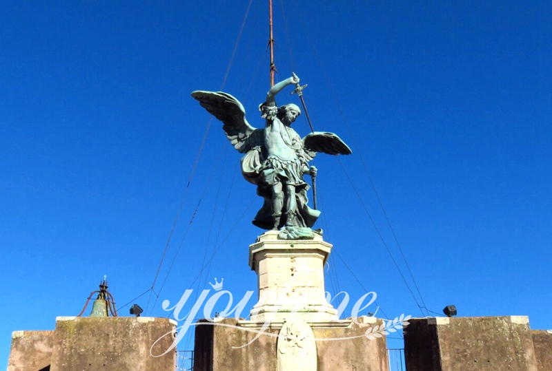 Bronze Famous St Michael Statue for Outdoor Garden for Sale BOK1-315 - Bronze Saint Sculpture - 15