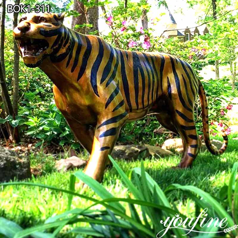 tiger statue life size-YouFine Sculpture