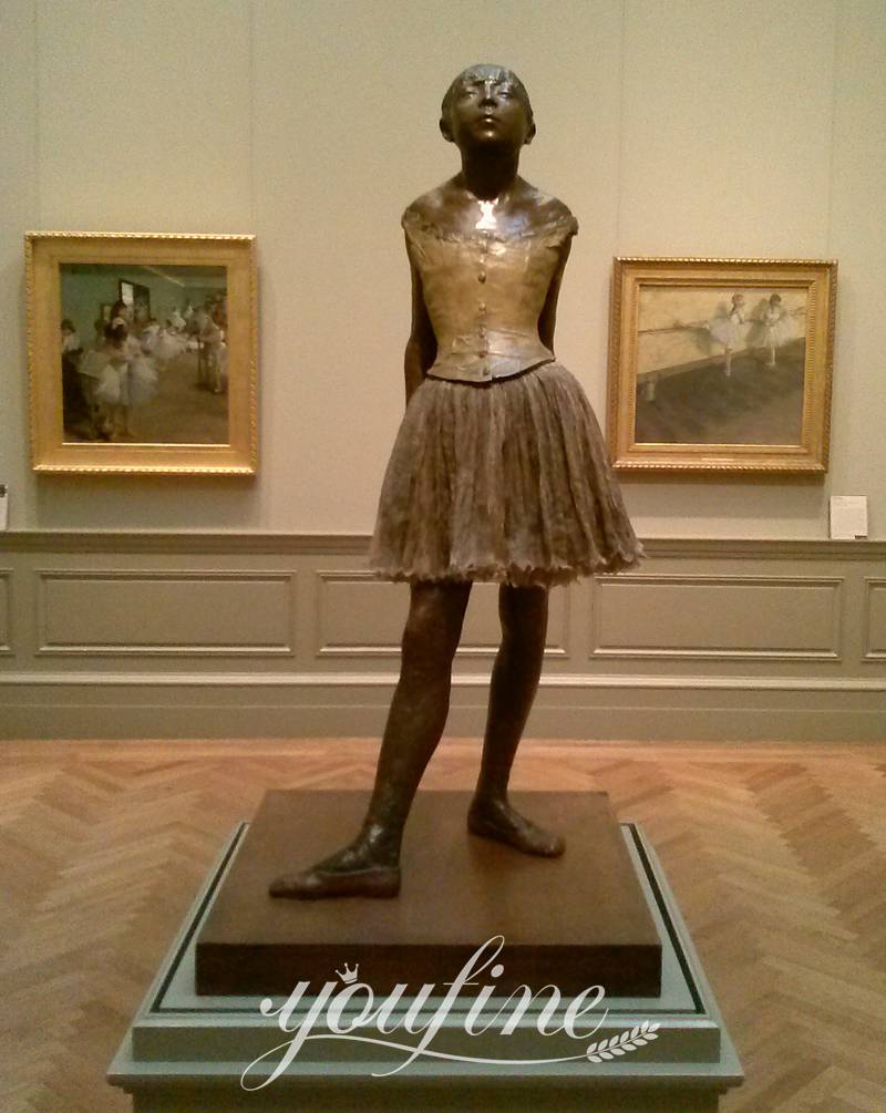 Bronze Degas Ballerina Statue Little Dancer of Fourteen Years Reproduction BOK1-289 - Bronze Figure Sculpture - 11