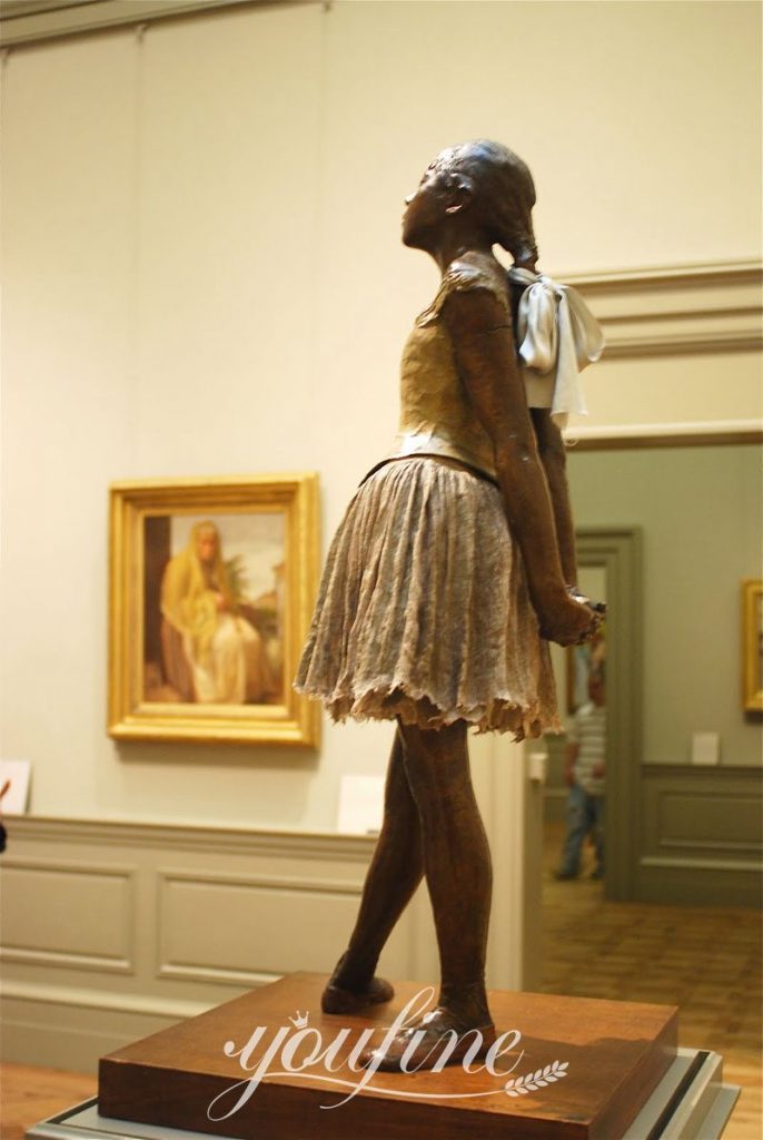 Bronze Degas Ballerina Statue Little Dancer of Fourteen Years Reproduction BOK1-289 - Bronze Figure Sculpture - 9