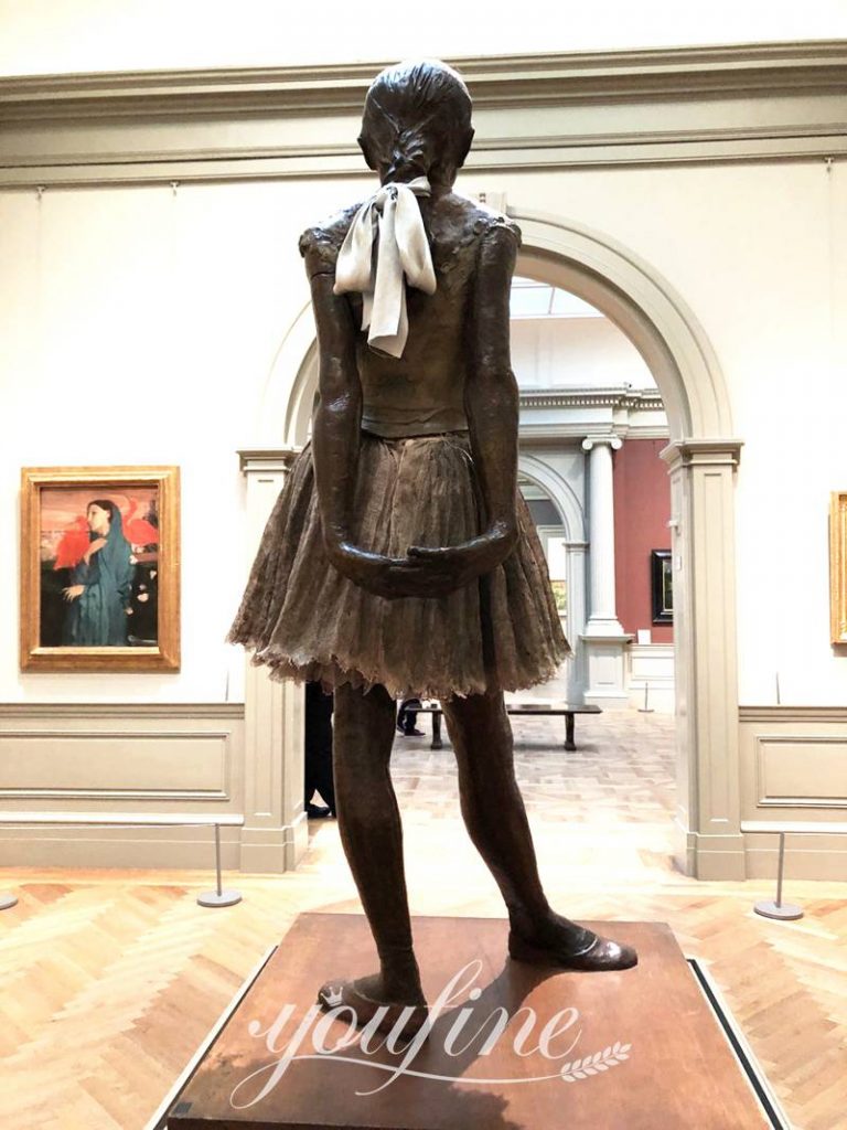 Bronze Degas Ballerina Statue Little Dancer of Fourteen Years Reproduction BOK1-289 - Bronze Figure Sculpture - 8