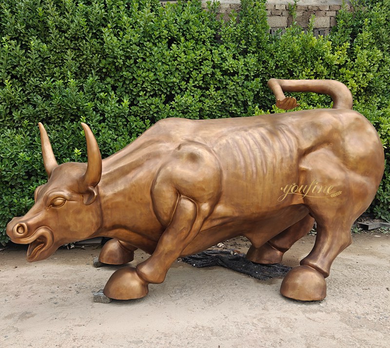bronze charging bull statue for sale for garden