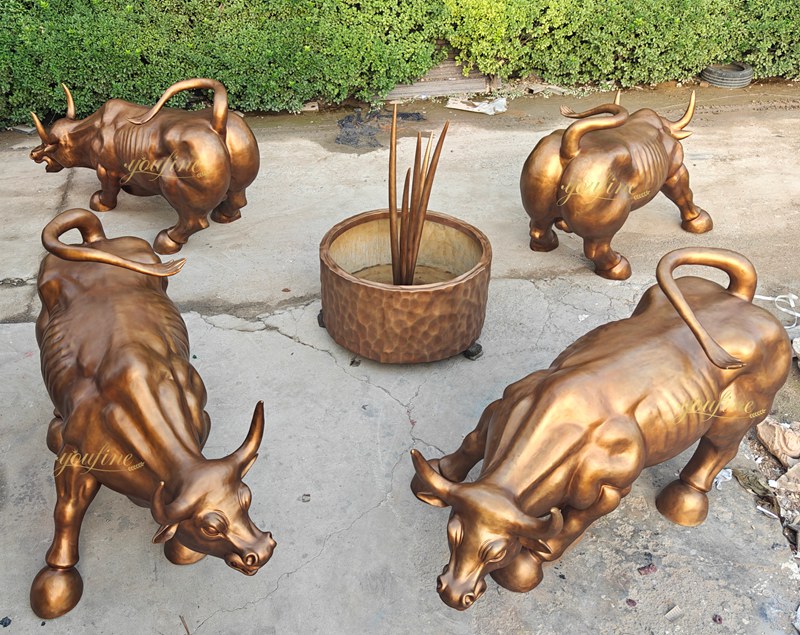 Bronze Charging Bull Statue for Sale BOK1-288 - Charging Bull Statue - 6