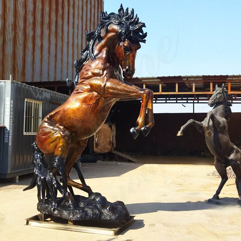 Giant Bronze Horse Statue Square Decoration for Sale BOKK-963 - Bronze Horse Statues - 1