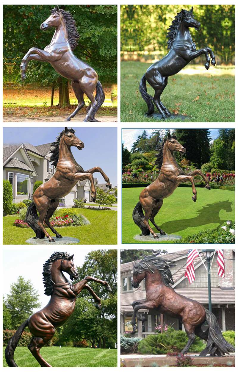 Giant Bronze Horse Statue Square Decoration for Sale BOKK-963 - Bronze Horse Statues - 10