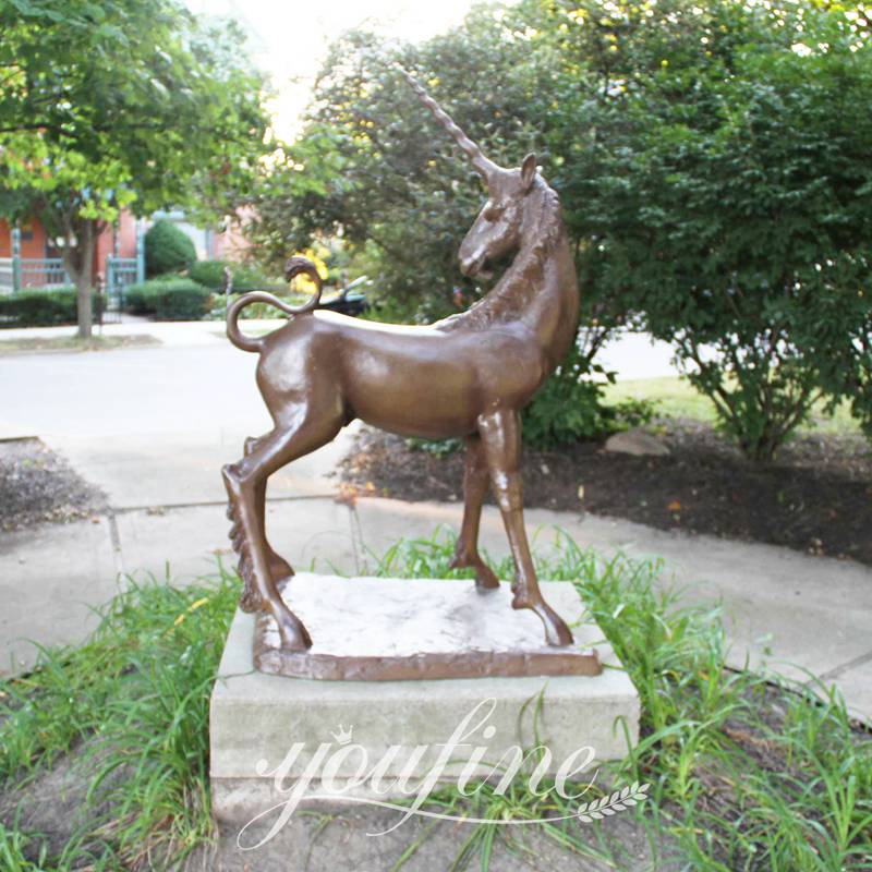 bronze unicorn sculpture-YouFine Sculpture