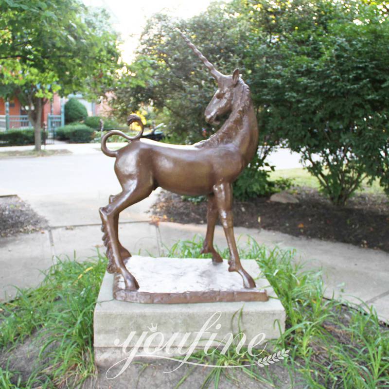 Lifesize Mystical Bronze Unicorn Statue BOK1-348 - Bronze Horse Statues - 12