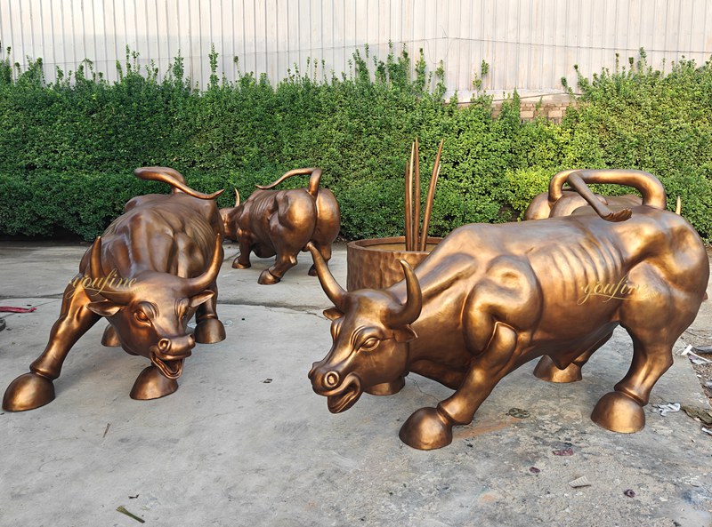 Bronze Charging Bull Statue for Sale BOK1-288 - Charging Bull Statue - 5