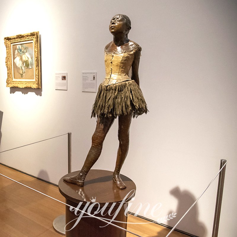 Bronze Degas Ballerina Statue Little Dancer of Fourteen Years Reproduction BOK1-289 - Bronze Figure Sculpture - 1