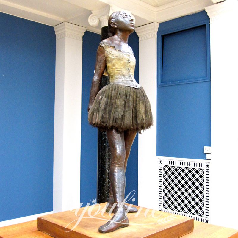 Bronze Degas Ballerina Statue Little Dancer of Fourteen Years Reproduction BOK1-289 - Bronze Figure Sculpture - 3