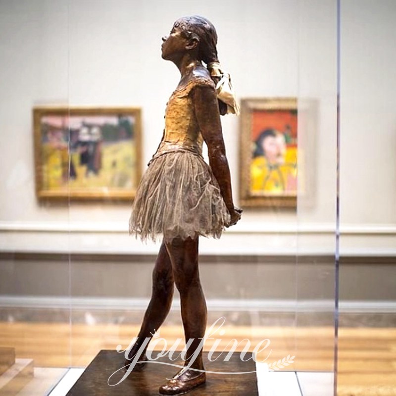 Bronze Degas Ballerina Statue Little Dancer of Fourteen Years Reproduction BOK1-289 - Bronze Figure Sculpture - 2