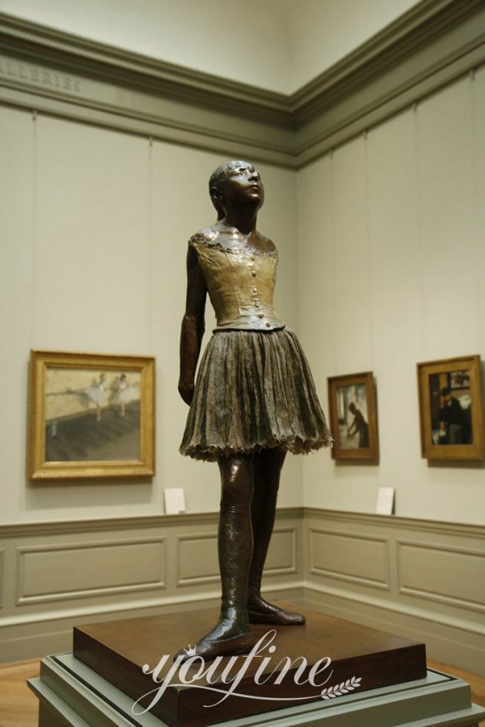 Bronze Degas Ballerina Statue Little Dancer of Fourteen Years Reproduction BOK1-289 - Bronze Figure Sculpture - 5