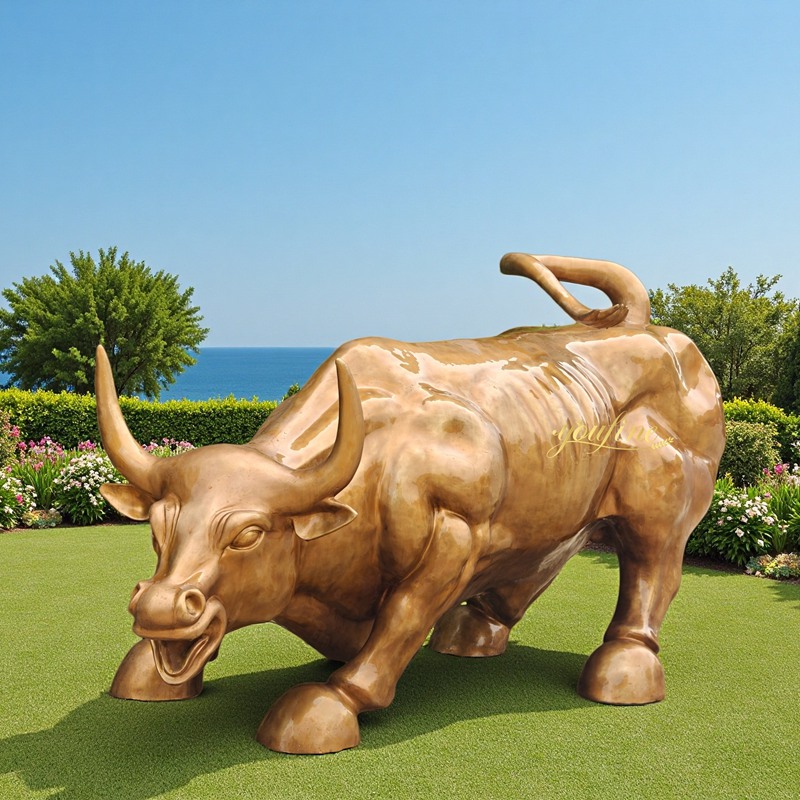 Bronze Charging Bull Statue for Sale BOK1-288 - Charging Bull Statue - 4