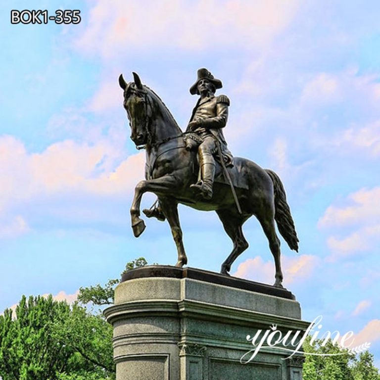 Equestrian Statue of a Man on a Horse YouFine Bronze Sculpture