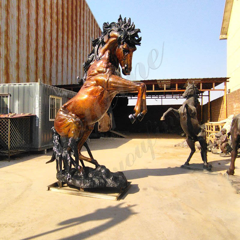Giant Bronze Horse Statue Square Decoration for Sale BOKK-963 - Bronze Horse Statues - 5