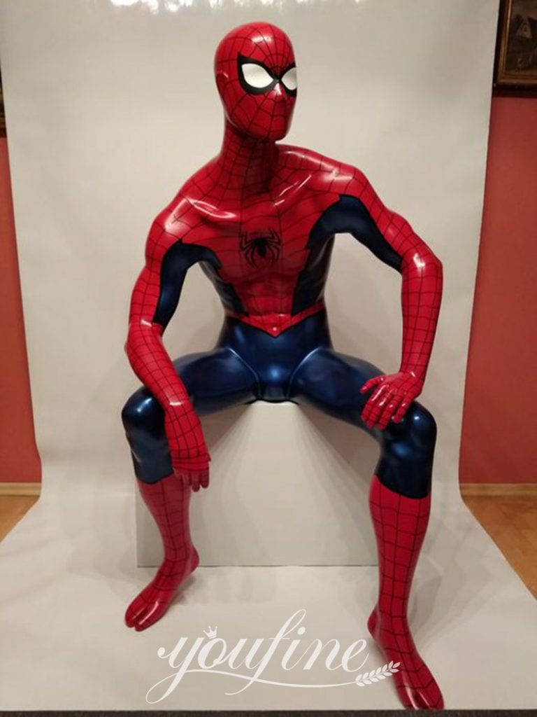 iron spiderman sculpture-YouFine Sculpture