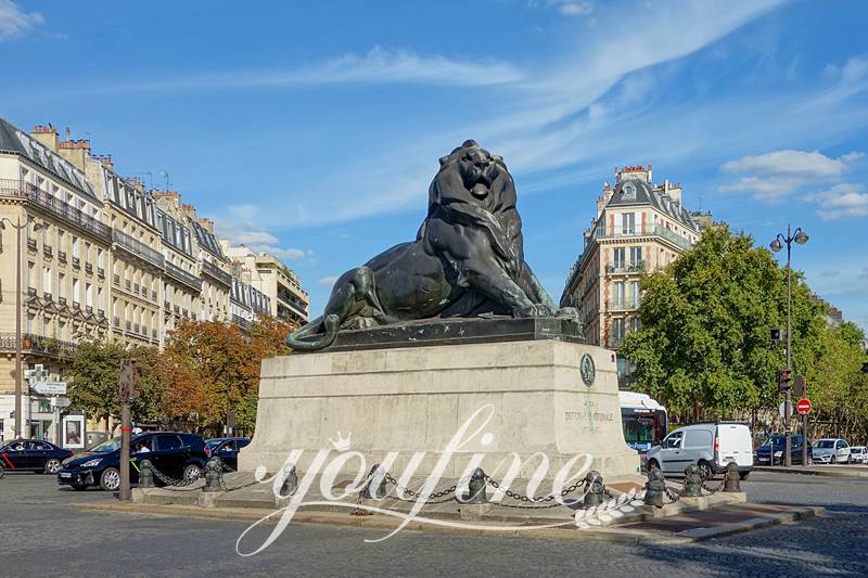 Bronze Large Gold Lion Statue BOK1-118 - Bronze Lion Statues - 7