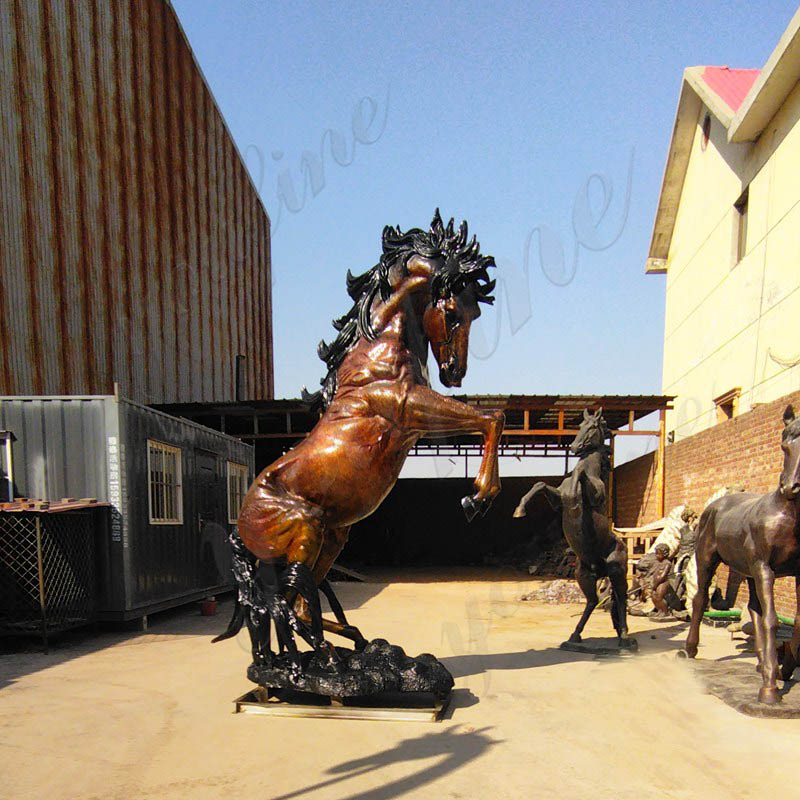 Giant Bronze Horse Statue Square Decoration for Sale BOKK-963 - Bronze Horse Statues - 3