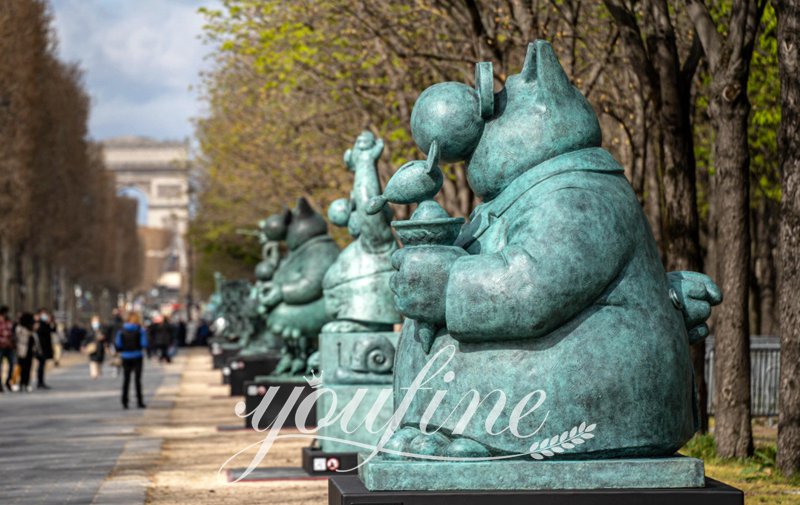 The Fattest Cat Statue  Le Chat Philippe Geluck Cartoon Art - YouFine News - 4