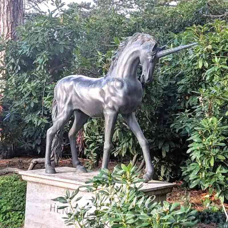 Lifesize Mystical Bronze Unicorn Statue Garden Decor Supplier BOK1-348 - Bronze Horse Statues - 2