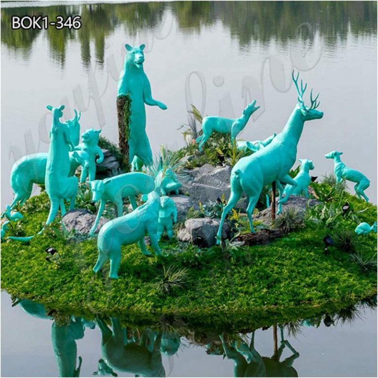 life size bronze animal statues-YouFine Sculpture