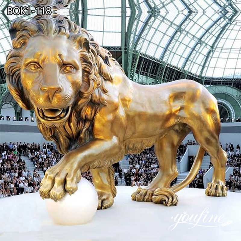 lion statue outdoor-YouFine Sculpture