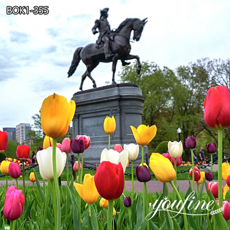 Famous Equestrian Statue of a Man on a Horse Park Decor Supplier BOK1-355 - Bronze Animal Sculpture - 2