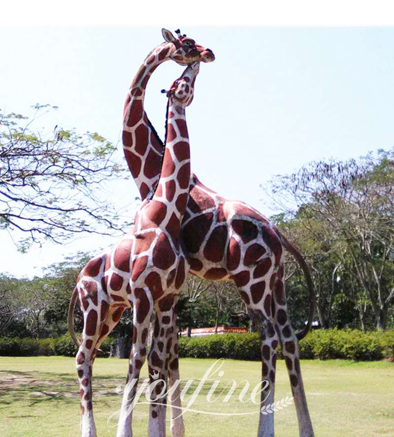 metal giraffe statue-YouFine Sculpture