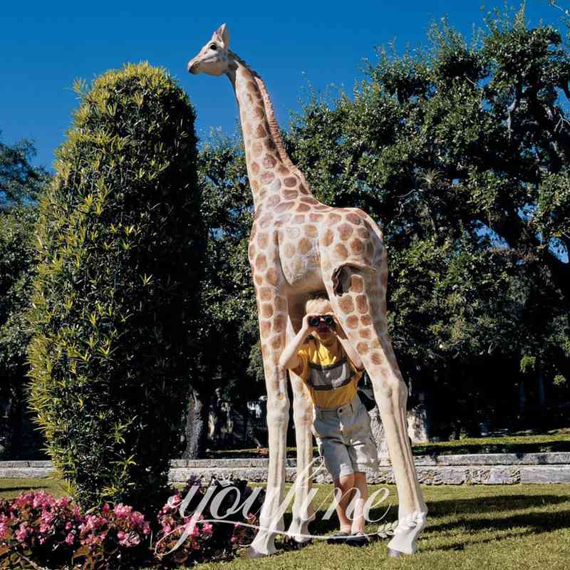 Bronze 6-Foot Giraffe Statue for Garden Home Decor Supplier BOK1-060 - Other Animal sculptures - 7