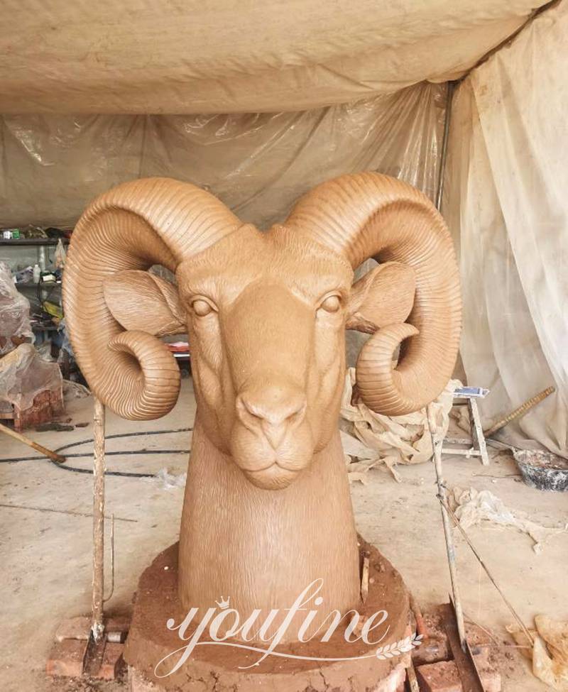 sheep Head sculpture-YouFine Sculpture