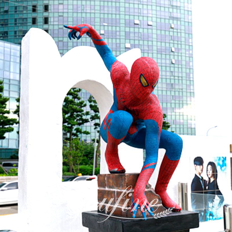 spiderman sculpture life size-YouFine Sculpture