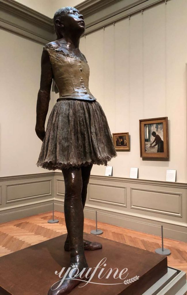 Bronze Degas Ballerina Statue Little Dancer of Fourteen Years Reproduction BOK1-289 - Bronze Figure Sculpture - 7