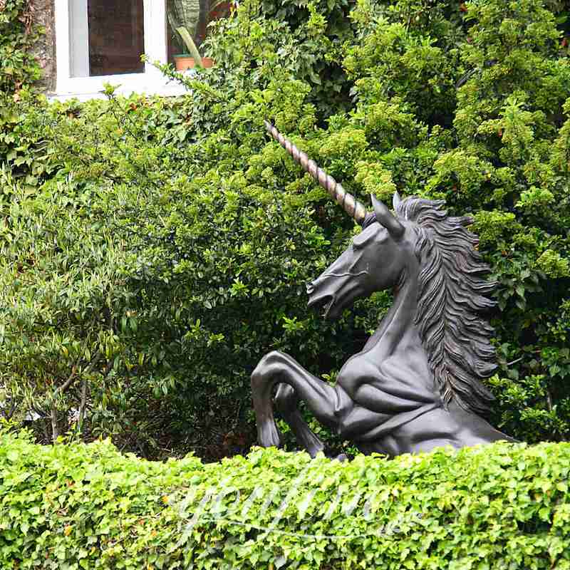 Lifesize Mystical Bronze Unicorn Statue Garden Decor Supplier BOK1-348 - Bronze Horse Statues - 7