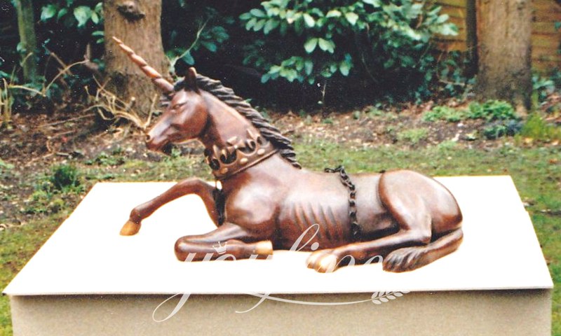 Lifesize Mystical Bronze Unicorn Statue Garden Decor Supplier BOK1-348 - Bronze Horse Statues - 11