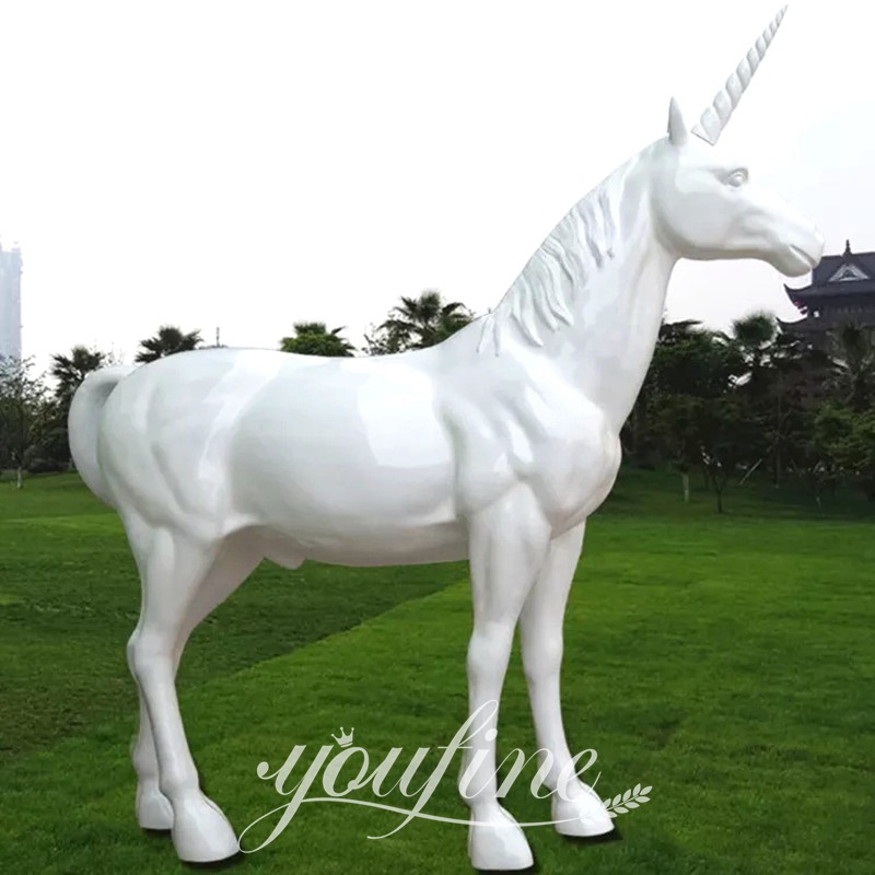 Lifesize Mystical Bronze Unicorn Statue Garden Decor Supplier BOK1-348 - Bronze Horse Statues - 14