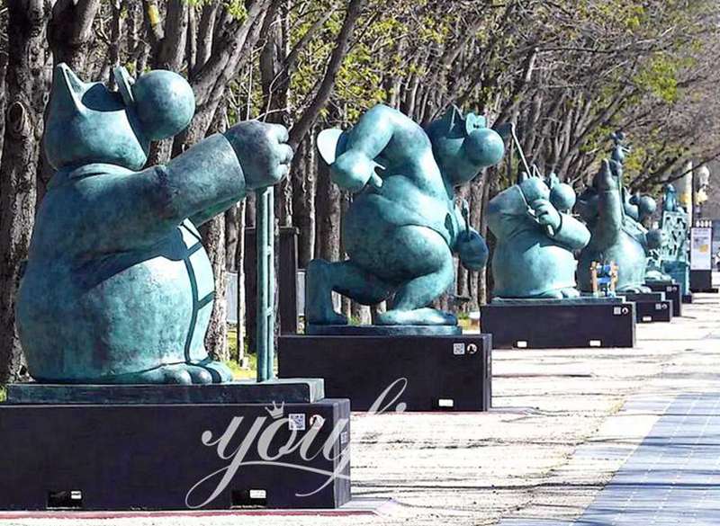 The Fattest Cat Statue  Le Chat Philippe Geluck Cartoon Art - YouFine News - 3