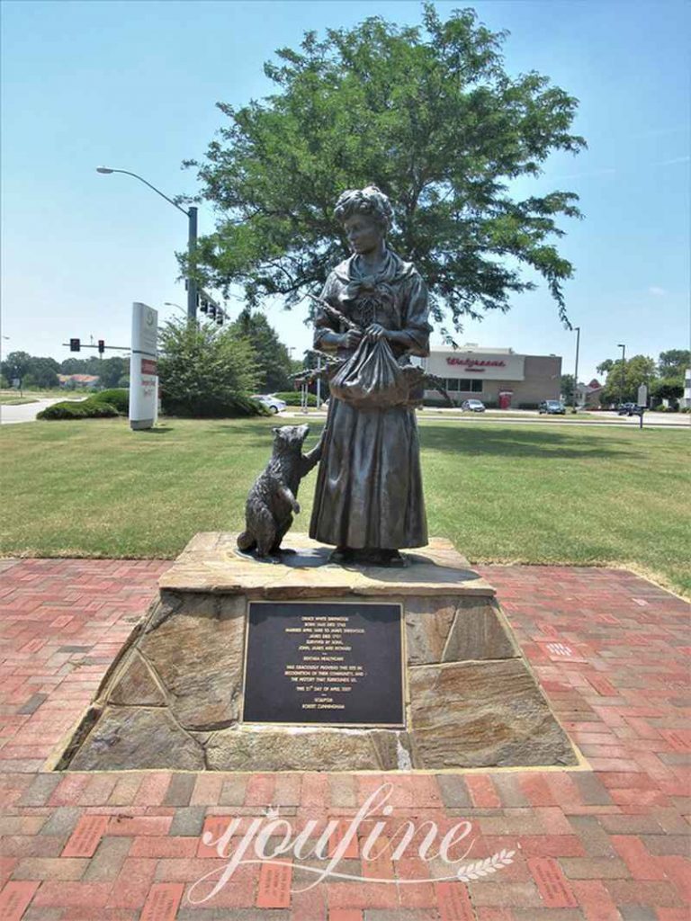 Famous Bronze Bewitched Statue in Salem Witch Decor Replica BOK1-349 - Bronze Famous Sculpture - 13