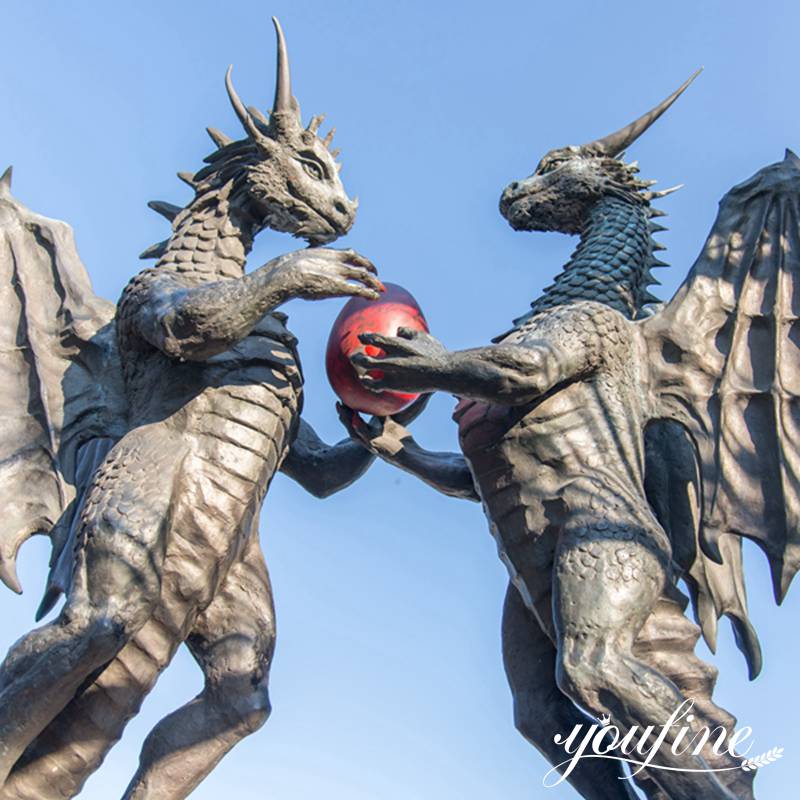 Modern statue of dragon lover-YouFine Sculpture